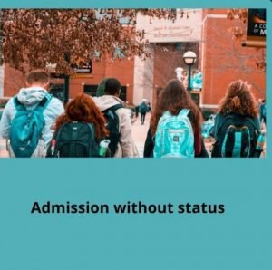 what does admission without status mean 